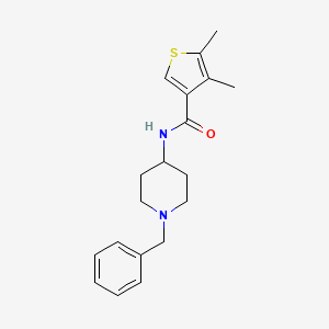 molecular formula C19H24N2OS B4659535 N-(1-benzyl-4-piperidinyl)-4,5-dimethyl-3-thiophenecarboxamide 