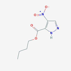 molecular formula C8H11N3O4 B4659567 butyl 4-nitro-1H-pyrazole-5-carboxylate 