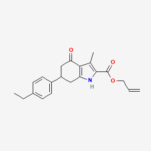 prop-2-en-1-yl 6-(4-ethylphenyl)-3-methyl-4-oxo-4,5,6,7-tetrahydro-1H-indole-2-carboxylate