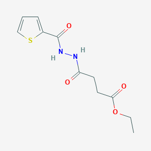 Ethyl 4-oxo-4-[2-(thiophene-2-carbonyl)hydrazinyl]butanoate