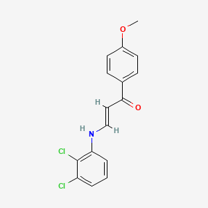 molecular formula C16H13Cl2NO2 B4659582 3-[(2,3-dichlorophenyl)amino]-1-(4-methoxyphenyl)-2-propen-1-one 