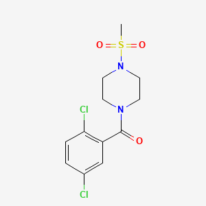 molecular formula C12H14Cl2N2O3S B4659588 (2,5-DICHLOROPHENYL)[4-(METHYLSULFONYL)PIPERAZINO]METHANONE 