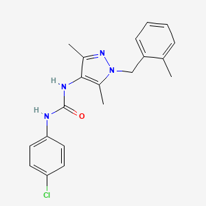 N-(4-chlorophenyl)-N'-[3,5-dimethyl-1-(2-methylbenzyl)-1H-pyrazol-4-yl]urea