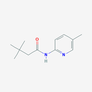 molecular formula C12H18N2O B4659632 3,3-dimethyl-N-(5-methyl-2-pyridinyl)butanamide 