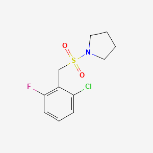 1-[(2-CHLORO-6-FLUOROPHENYL)METHANESULFONYL]PYRROLIDINE