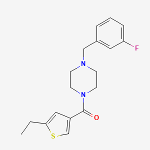 (5-ETHYL-3-THIENYL)[4-(3-FLUOROBENZYL)PIPERAZINO]METHANONE