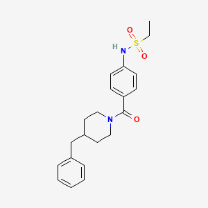 N-{4-[(4-benzyl-1-piperidinyl)carbonyl]phenyl}ethanesulfonamide