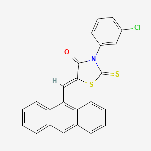 5-(9-anthrylmethylene)-3-(3-chlorophenyl)-2-thioxo-1,3-thiazolidin-4-one