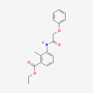 ethyl 2-methyl-3-[(phenoxyacetyl)amino]benzoate