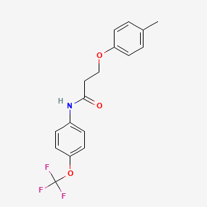 3-(4-methylphenoxy)-N-[4-(trifluoromethoxy)phenyl]propanamide