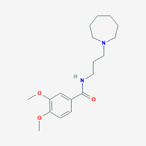 N-[3-(1-azepanyl)propyl]-3,4-dimethoxybenzamide