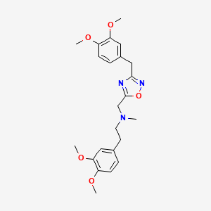 N-{[3-(3,4-dimethoxybenzyl)-1,2,4-oxadiazol-5-yl]methyl}-2-(3,4-dimethoxyphenyl)-N-methylethanamine