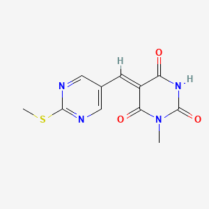 1-methyl-5-{[2-(methylthio)-5-pyrimidinyl]methylene}-2,4,6(1H,3H,5H)-pyrimidinetrione