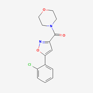 [5-(2-CHLOROPHENYL)-3-ISOXAZOLYL](MORPHOLINO)METHANONE