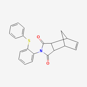 2-[2-(phenylsulfanyl)phenyl]-3a,4,7,7a-tetrahydro-1H-4,7-methanoisoindole-1,3(2H)-dione