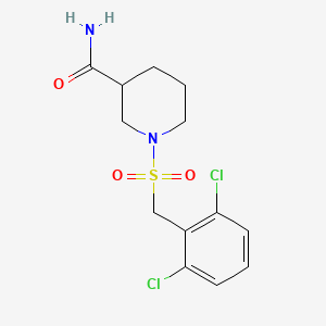 1-[(2,6-dichlorobenzyl)sulfonyl]-3-piperidinecarboxamide