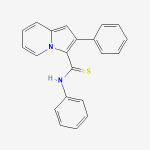 molecular formula C21H16N2S B4659954 N,2-diphenylindolizine-3-carbothioamide 