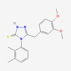 molecular formula C19H21N3O2S B4659955 5-(3,4-dimethoxybenzyl)-4-(2,3-dimethylphenyl)-4H-1,2,4-triazole-3-thiol 