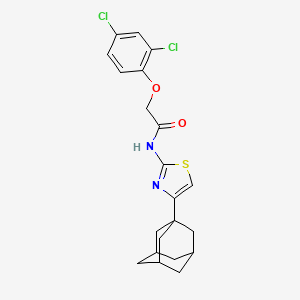 molecular formula C21H22Cl2N2O2S B4659964 N-[4-(1-adamantyl)-1,3-thiazol-2-yl]-2-(2,4-dichlorophenoxy)acetamide 