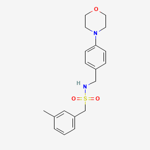 1-(3-METHYLPHENYL)-N-{[4-(MORPHOLIN-4-YL)PHENYL]METHYL}METHANESULFONAMIDE