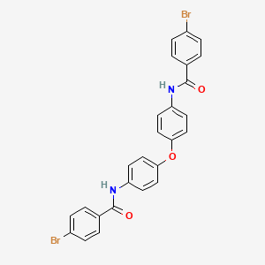 molecular formula C26H18Br2N2O3 B4659974 4-BROMO-N-(4-{4-[(4-BROMOBENZOYL)AMINO]PHENOXY}PHENYL)BENZAMIDE 