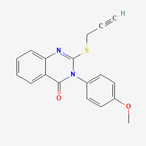 molecular formula C18H14N2O2S B4659989 3-(4-methoxyphenyl)-2-(2-propyn-1-ylthio)-4(3H)-quinazolinone 