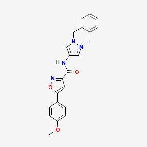 5-(4-methoxyphenyl)-N-[1-(2-methylbenzyl)-1H-pyrazol-4-yl]-3-isoxazolecarboxamide