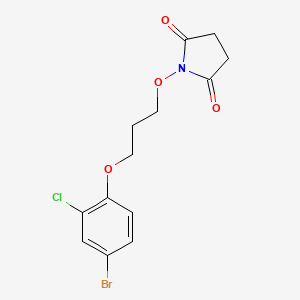 1-[3-(4-bromo-2-chlorophenoxy)propoxy]-2,5-pyrrolidinedione