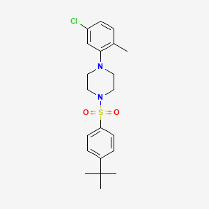 1-(4-Tert-butylbenzenesulfonyl)-4-(5-chloro-2-methylphenyl)piperazine