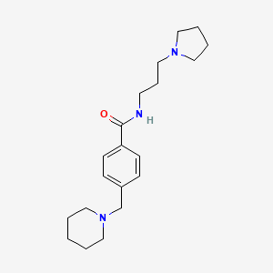 4-(1-piperidinylmethyl)-N-[3-(1-pyrrolidinyl)propyl]benzamide