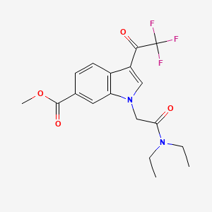 methyl 1-[2-(diethylamino)-2-oxoethyl]-3-(trifluoroacetyl)-1H-indole-6-carboxylate