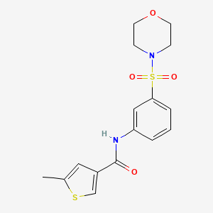 5-METHYL-N-[3-(MORPHOLINE-4-SULFONYL)PHENYL]THIOPHENE-3-CARBOXAMIDE