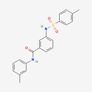 N-(3-methylphenyl)-3-{[(4-methylphenyl)sulfonyl]amino}benzamide