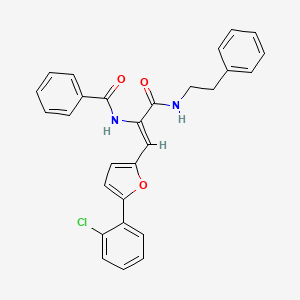 N-(2-[5-(2-chlorophenyl)-2-furyl]-1-{[(2-phenylethyl)amino]carbonyl}vinyl)benzamide