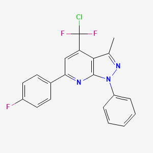 4-[chloro(difluoro)methyl]-6-(4-fluorophenyl)-3-methyl-1-phenyl-1H-pyrazolo[3,4-b]pyridine