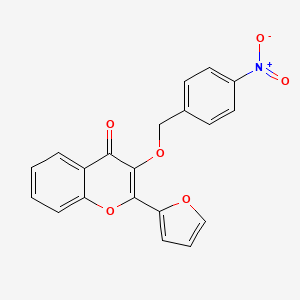 2-(Furan-2-yl)-3-[(4-nitrophenyl)methoxy]chromen-4-one