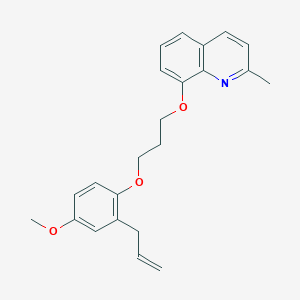 molecular formula C23H25NO3 B4660263 8-[3-(4-Methoxy-2-prop-2-enylphenoxy)propoxy]-2-methylquinoline 