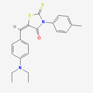 5-[4-(diethylamino)benzylidene]-3-(4-methylphenyl)-2-thioxo-1,3-thiazolidin-4-one