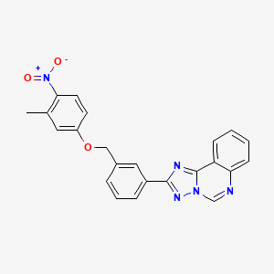 2-{3-[(3-methyl-4-nitrophenoxy)methyl]phenyl}[1,2,4]triazolo[1,5-c]quinazoline