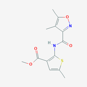 methyl 2-{[(4,5-dimethyl-3-isoxazolyl)carbonyl]amino}-5-methyl-3-thiophenecarboxylate