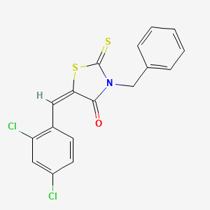 3-benzyl-5-(2,4-dichlorobenzylidene)-2-thioxo-1,3-thiazolidin-4-one