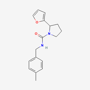 2-(2-furyl)-N-(4-methylbenzyl)-1-pyrrolidinecarboxamide