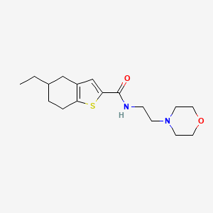 5-ethyl-N-[2-(4-morpholinyl)ethyl]-4,5,6,7-tetrahydro-1-benzothiophene-2-carboxamide