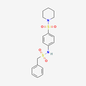 1-PHENYL-N-[4-(PIPERIDINE-1-SULFONYL)PHENYL]METHANESULFONAMIDE