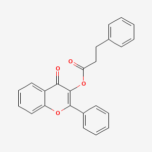 4-oxo-2-phenyl-4H-chromen-3-yl 3-phenylpropanoate