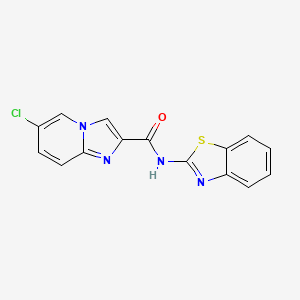 N-(1,3-benzothiazol-2-yl)-6-chloroimidazo[1,2-a]pyridine-2-carboxamide