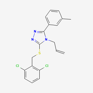 4-allyl-3-[(2,6-dichlorobenzyl)thio]-5-(3-methylphenyl)-4H-1,2,4-triazole