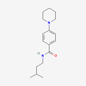 N-(3-methylbutyl)-4-(1-piperidinyl)benzamide