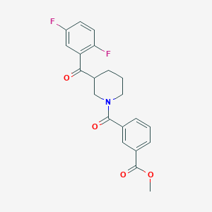 methyl 3-{[3-(2,5-difluorobenzoyl)-1-piperidinyl]carbonyl}benzoate