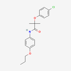 2-(4-chlorophenoxy)-2-methyl-N-(4-propoxyphenyl)propanamide